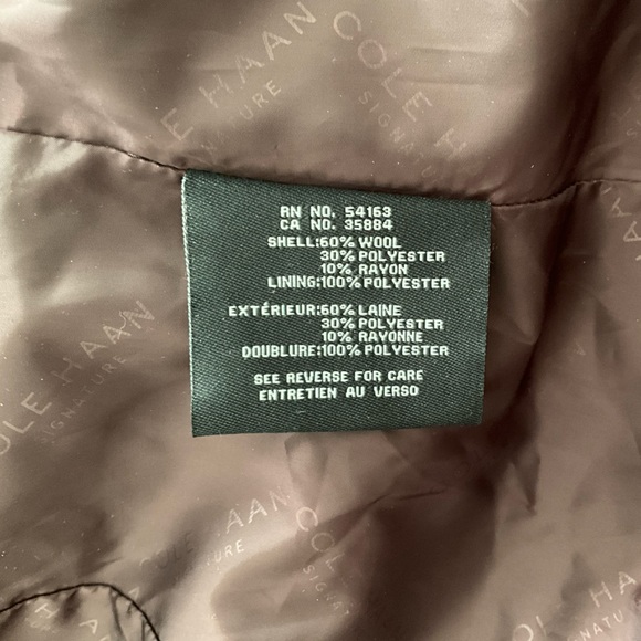 Cole Haan Signature Slick Wool Blend Coat - Picture 12 of 14